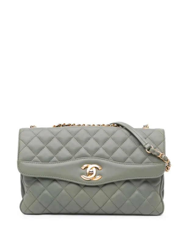 2018 Large Quilted Lambskin Daily Companion Flap shoulder bag