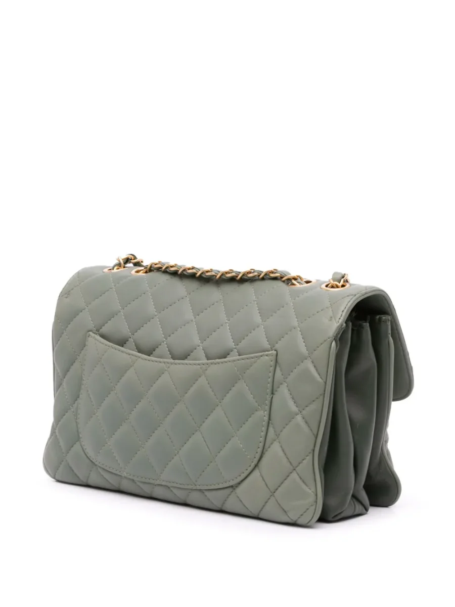⁦2018 Large Quilted Lambskin Daily Companion Flap shoulder bag⁩ – תמונה ⁦3⁩