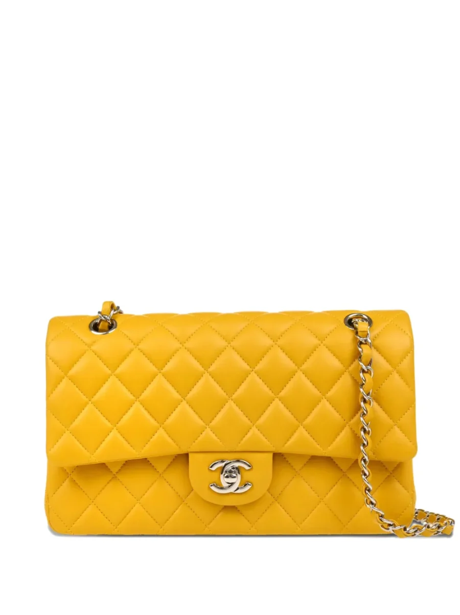⁦2014 medium Double Flap leather shoulder bag⁩ – תמונה ⁦1⁩