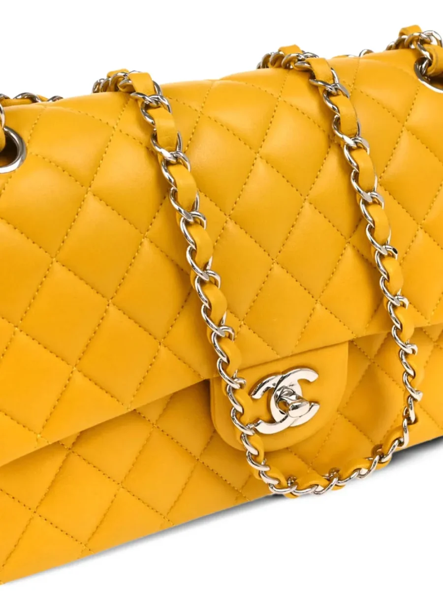 ⁦2014 medium Double Flap leather shoulder bag⁩ – תמונה ⁦5⁩