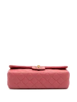 ⁦2014 Medium Classic Lambskin Valentines Heart Charms Single Flap shoulder bag⁩ – תמונה ⁦4⁩
