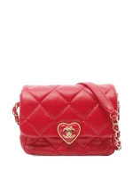 2021-2025 Mini Quilted Lambskin Acrylic Coco Love Flap crossbody bag