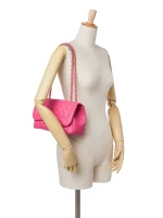 ⁦2015-2016 Medium Quilted Lambskin Mademoiselle Chic Flap shoulder bag⁩ – תמונה ⁦4⁩