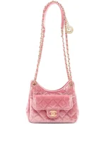 2021-2025 Small Quilted Velvet Wavy CC Hobo crossbody bag
