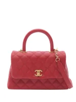 2018 Mini Caviar Coco Top Handle Bag satchel