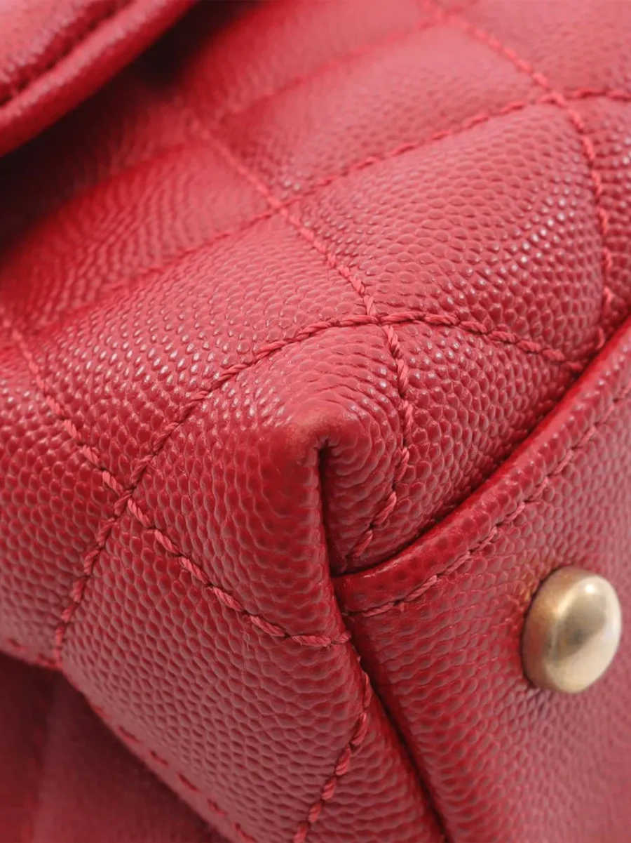 ⁦2018 Mini Caviar Coco Top Handle Bag satchel⁩ – תמונה ⁦2⁩
