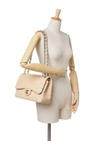 ⁦2012 Jumbo Classic Lambskin Double Flap shoulder bag⁩ – תמונה ⁦7⁩