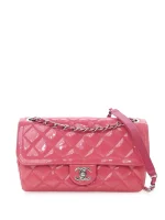 2014-2015 Medium Patent Coco Shine Flap shoulder bag