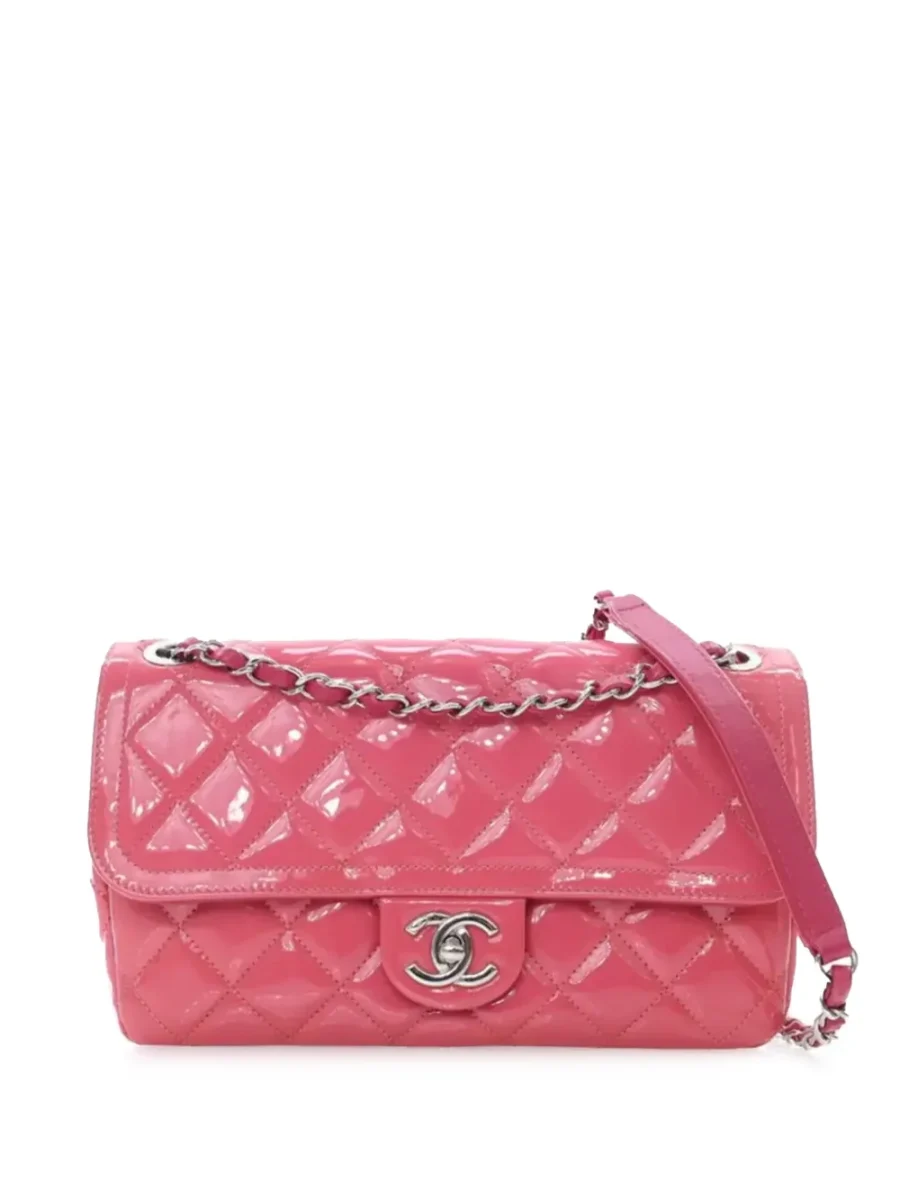 ⁦2014-2015 Medium Patent Coco Shine Flap shoulder bag⁩ – תמונה ⁦1⁩