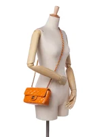 ⁦2014-2015 Mini Rectangular Classic Patent Single Flap crossbody bag⁩ – תמונה ⁦2⁩