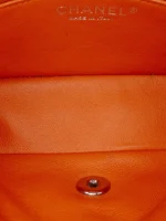 ⁦2014-2015 Mini Rectangular Classic Patent Single Flap crossbody bag⁩ – תמונה ⁦5⁩
