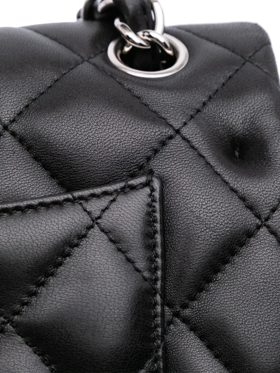 ⁦2010-2011 Jumbo Classic Lambskin Double Flap shoulder bag⁩ – תמונה ⁦4⁩