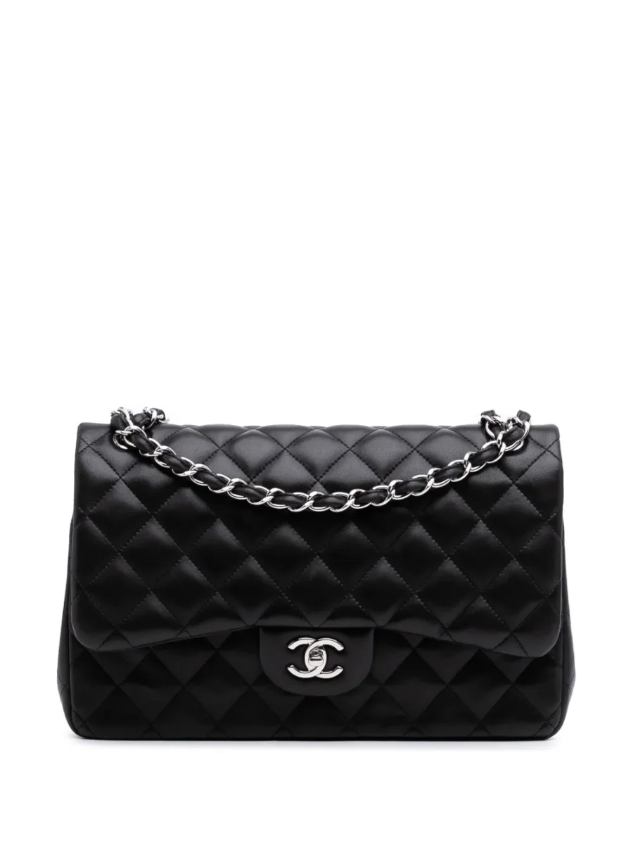 ⁦2010-2011 Jumbo Classic Lambskin Double Flap shoulder bag⁩ – תמונה ⁦1⁩