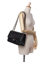 ⁦2010-2011 Jumbo Classic Lambskin Double Flap shoulder bag⁩ – תמונה ⁦6⁩