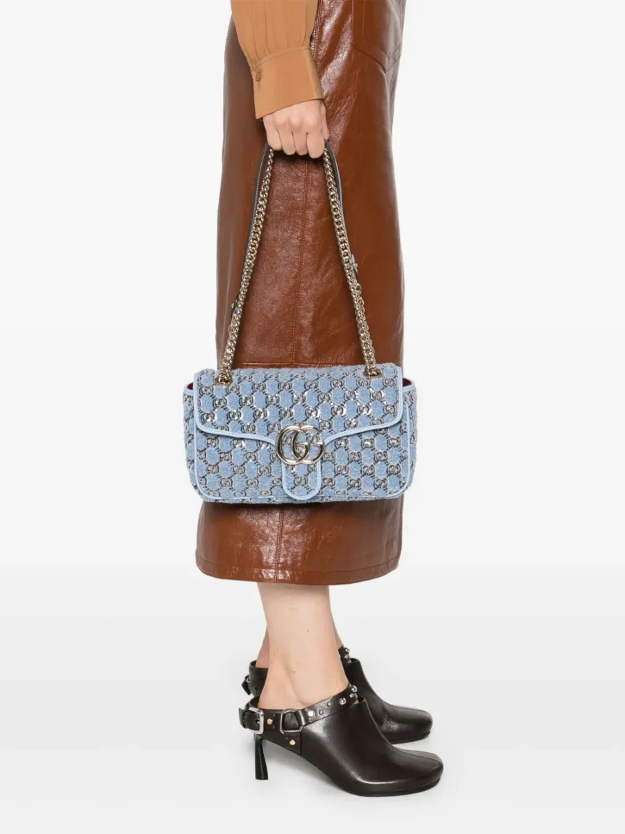 ⁦small GG Marmont shoulder bag⁩ – תמונה ⁦2⁩