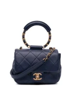 2019 Mini Lambskin In The Loop Flap satchel