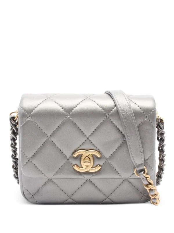 quilted flap bag
