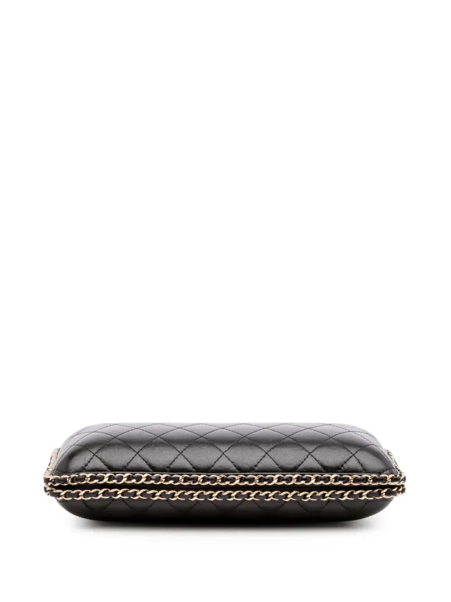 ⁦2012 Quilted Lambskin Chain Around Clutch crossbody bag⁩ – תמונה ⁦4⁩