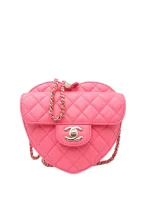 2021-2025 Lambskin CC in Love Heart crossbody bag