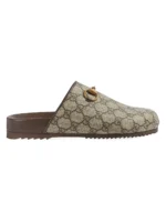 GUCCI Coated Canvas Slides