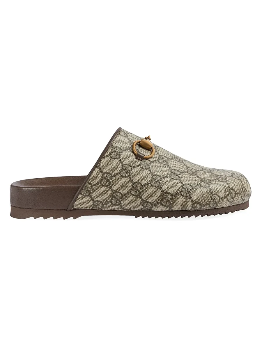 ⁦GUCCI Coated Canvas Slides⁩ – תמונה ⁦1⁩
