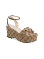 ⁦GUCCI Lady Horsebit 75MM Wedge⁩ – תמונה ⁦5⁩
