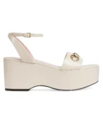 GUCCI Lady Horsebit 75MM Wedge