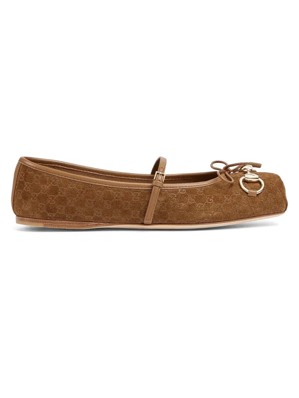 GUCCI Suede Ballet Flats