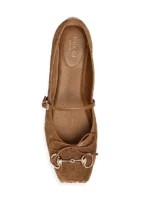 ⁦GUCCI Suede Ballet Flats⁩ – תמונה ⁦3⁩