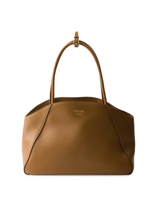 Prada Large Leather Tote Bag