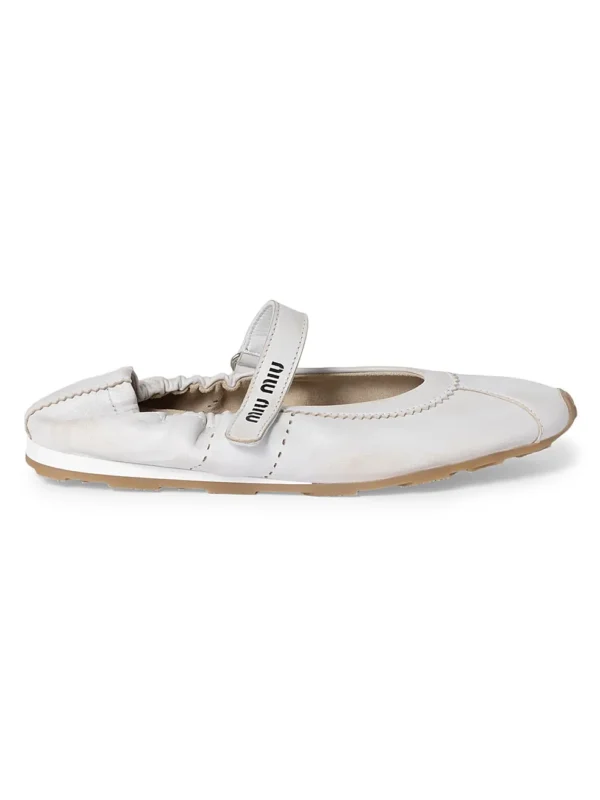 MIU MIU Fleece Ballerinas