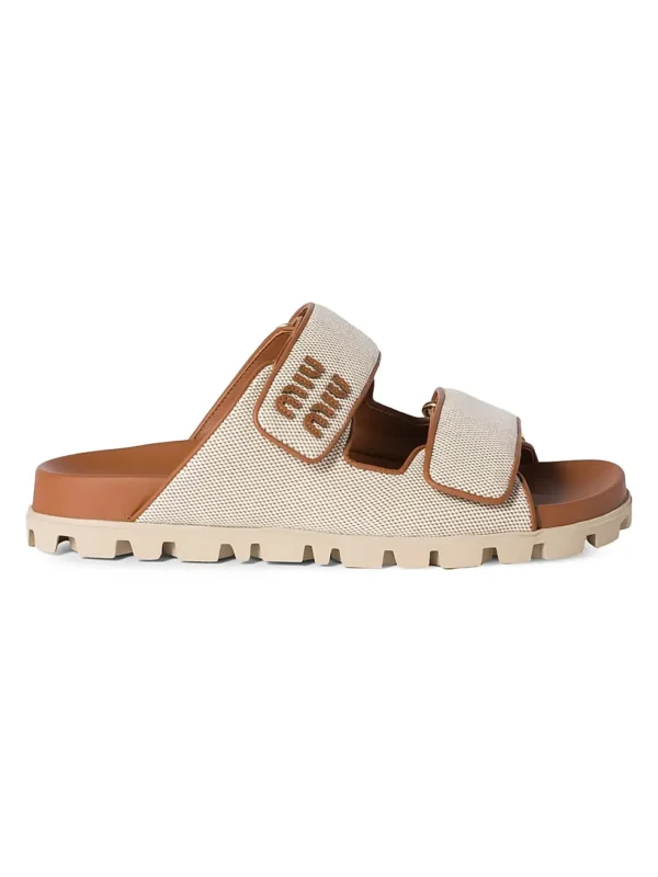 MIU MIU Canvas Sandals