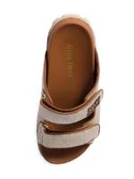 ⁦MIU MIU Canvas Sandals⁩ – תמונה ⁦3⁩