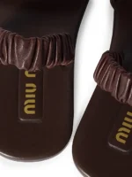 ⁦MIU MIU Ruches Sandals⁩ – תמונה ⁦3⁩