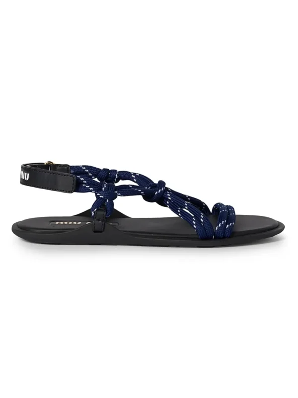 MIU MIU Riviere Cord Sandals