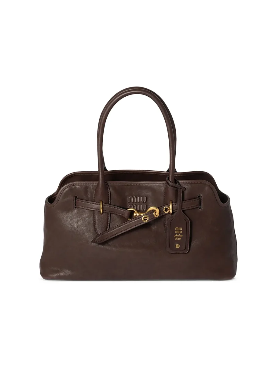 ⁦MIU MIU Aventure Nappa Leather Shoulder Bag⁩ – תמונה ⁦1⁩