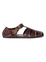 MIU MIU Ruches Fisherman Sandals