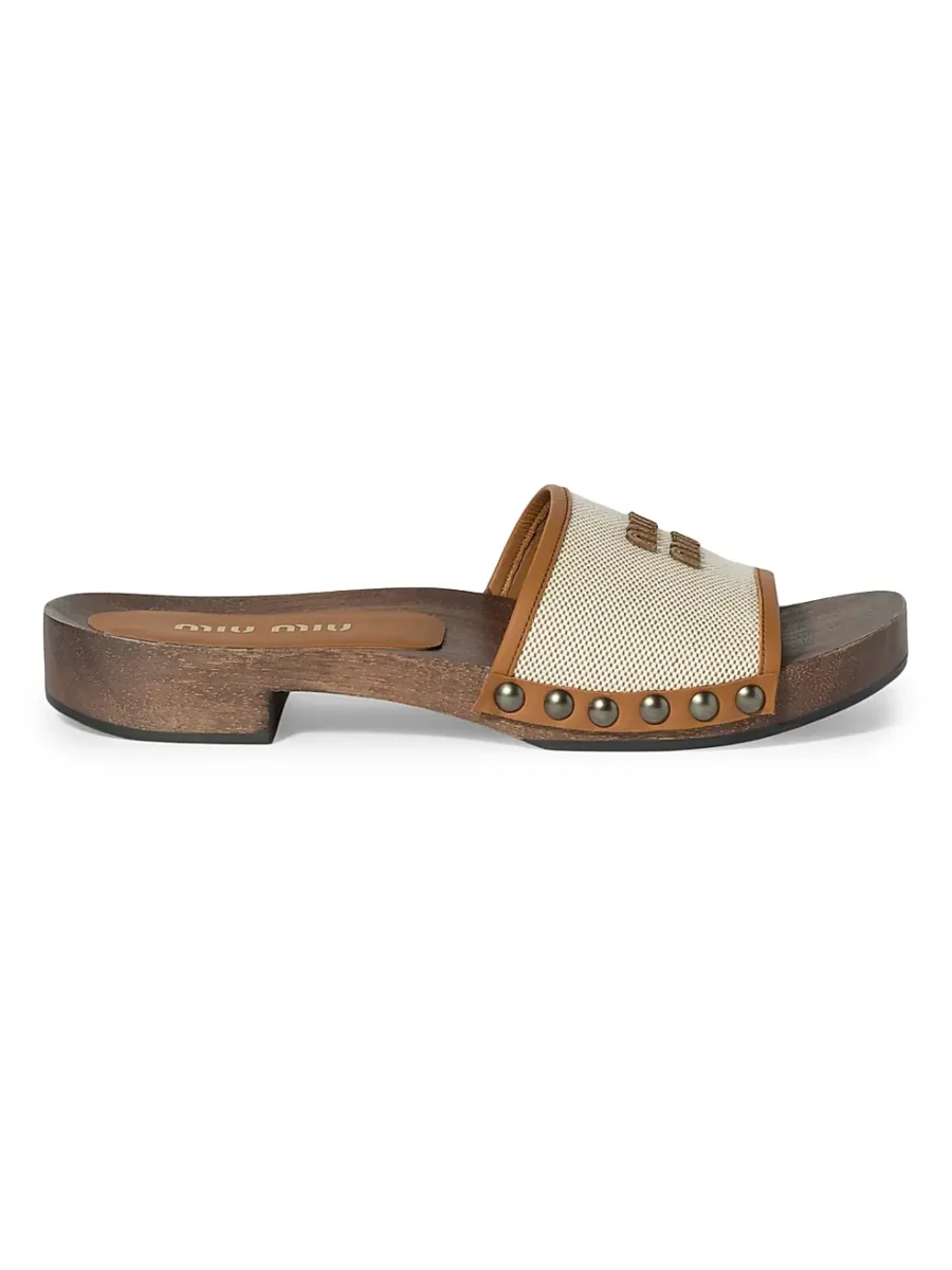 ⁦MIU MIU Clogs Slides⁩ – תמונה ⁦1⁩