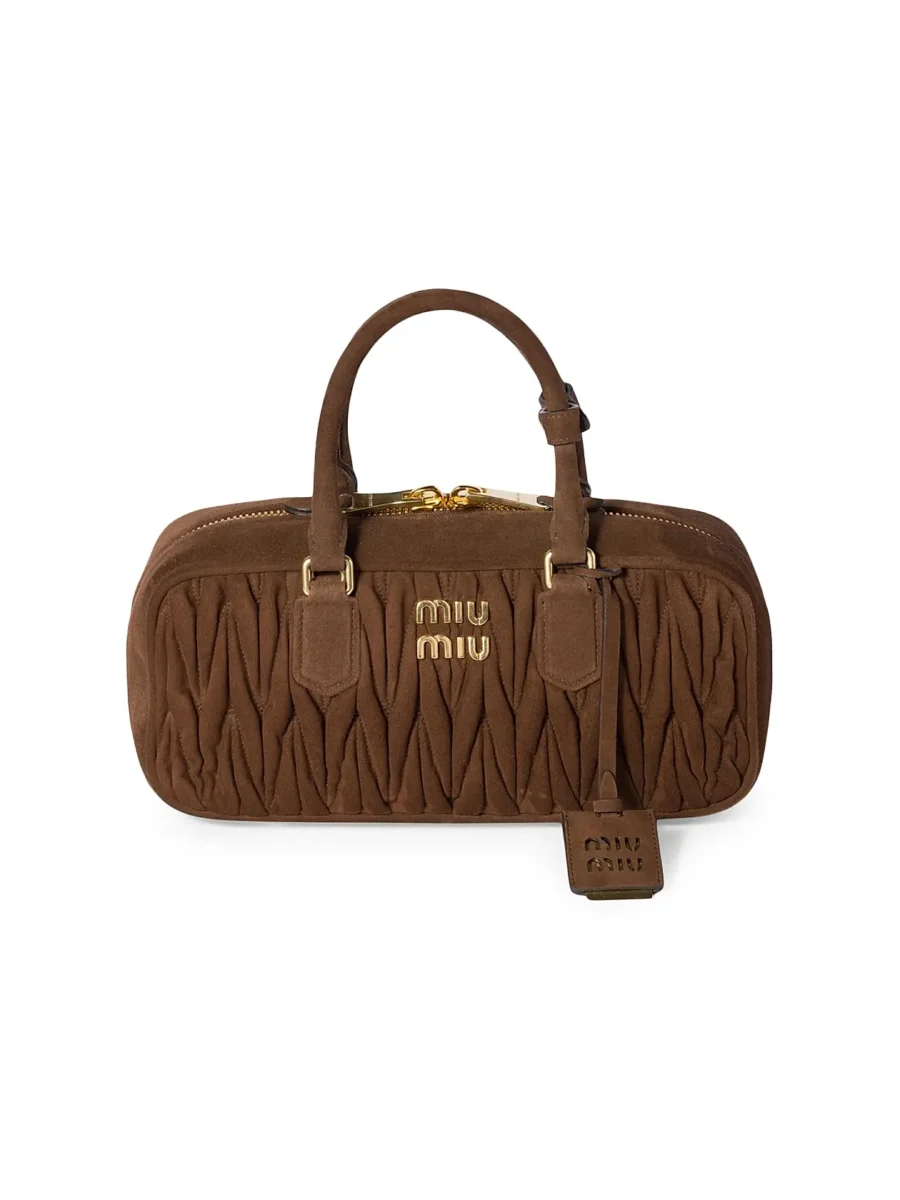 ⁦MIU MIU Arcadie Matelassé Suede⁩ – תמונה ⁦9⁩