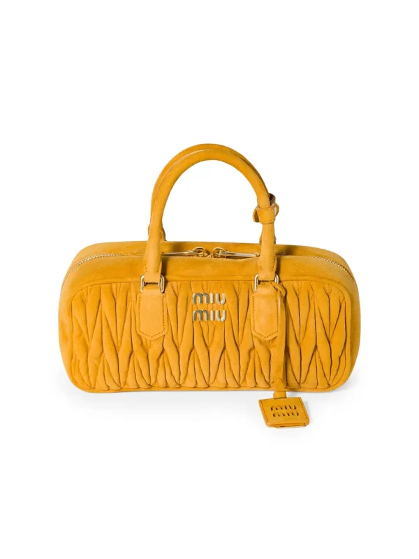 MIU MIU Arcadie Matelassé Suede
