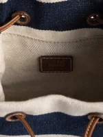⁦MIU MIU Striped Fabric Drawstring⁩ – תמונה ⁦7⁩