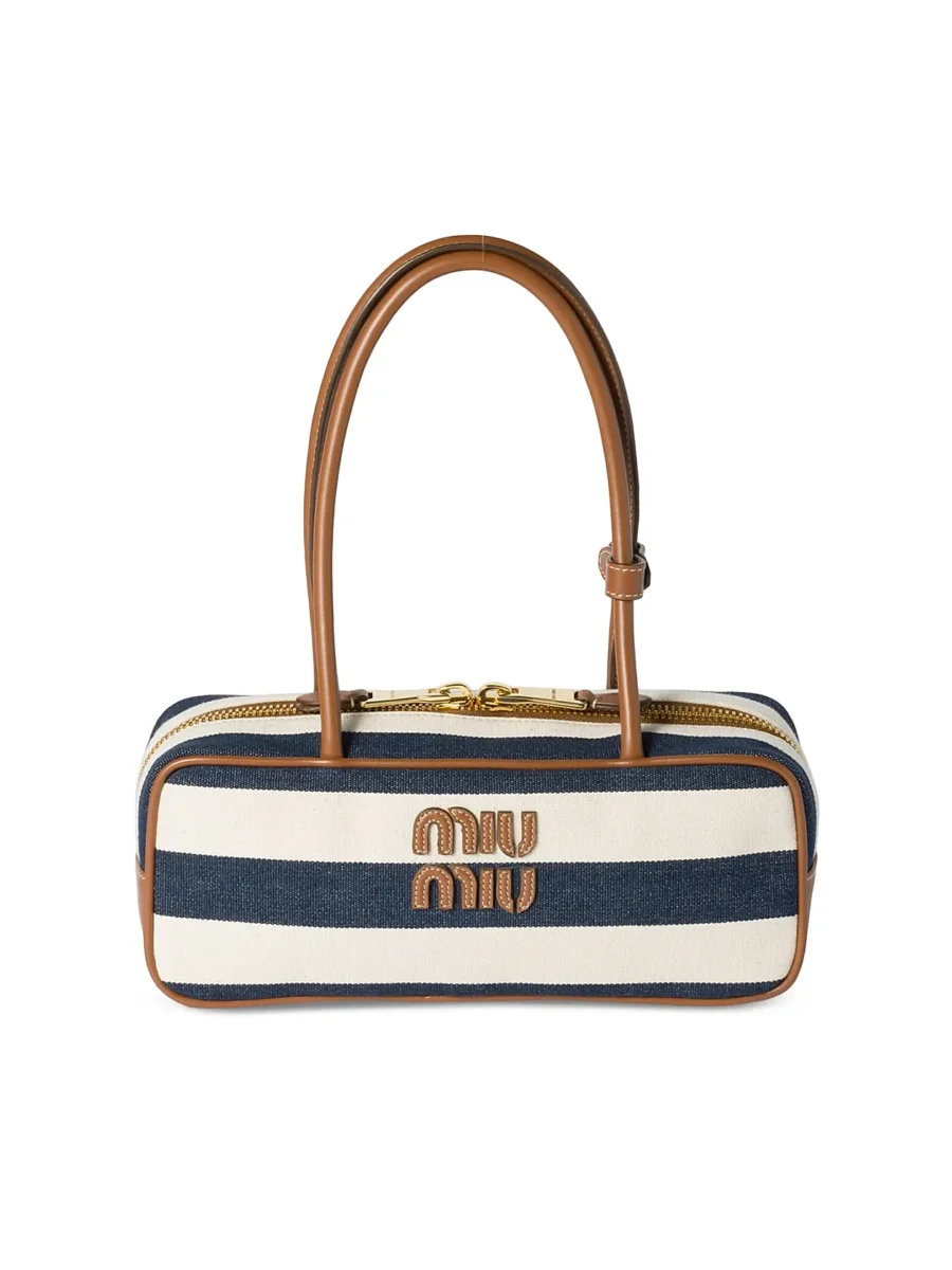 ⁦MIU MIU Beau Canvas Leather⁩ – תמונה ⁦1⁩