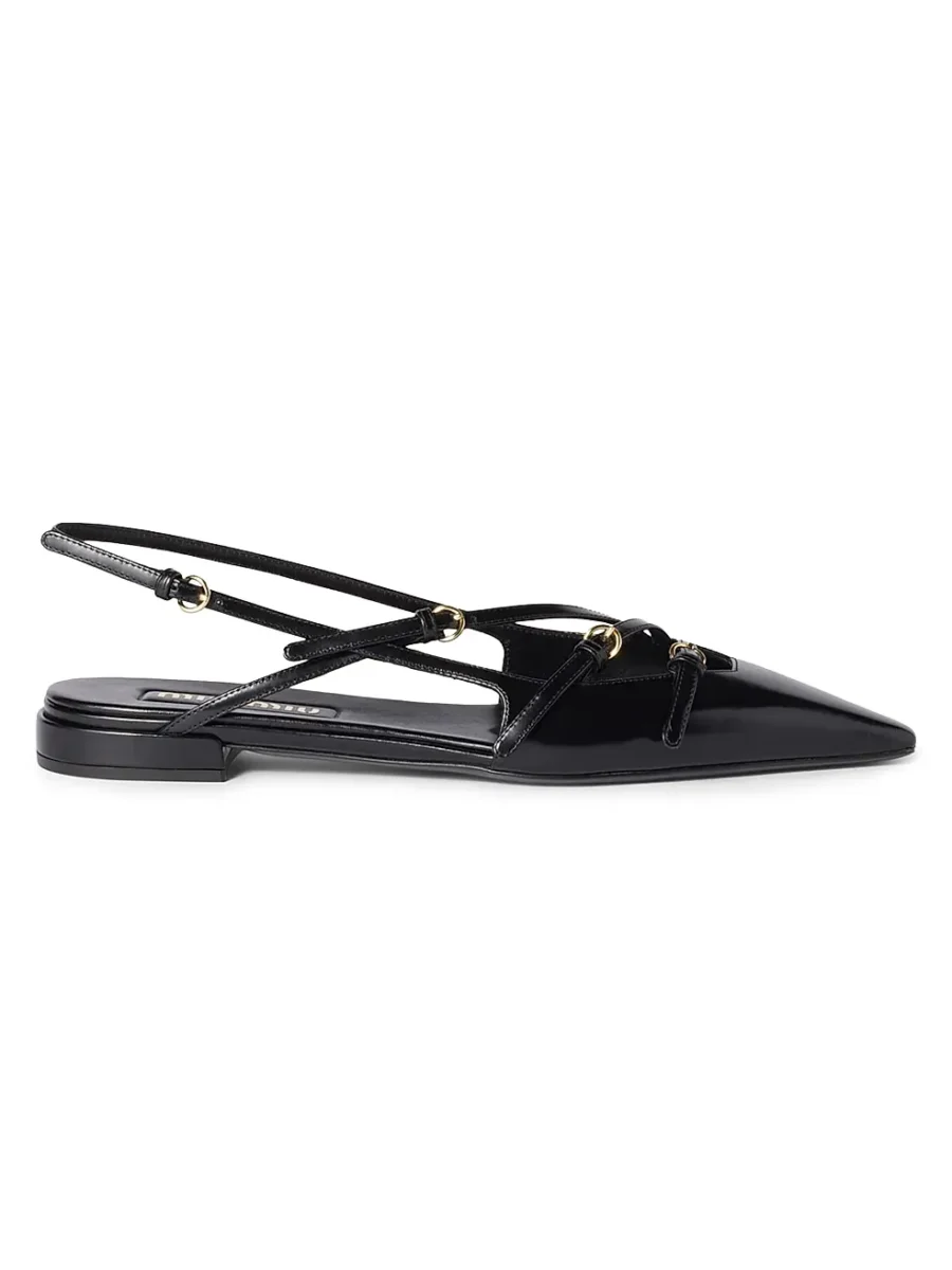 ⁦MIU MIU Patent Slingbacks⁩ – תמונה ⁦8⁩