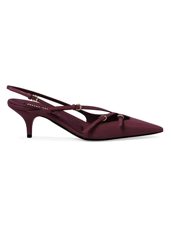 MIU MIU Patent Slingbacks