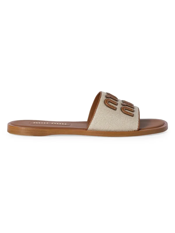 MIU MIU Canvas Slide