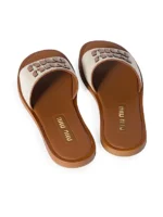 ⁦MIU MIU Canvas Slide⁩ – תמונה ⁦3⁩