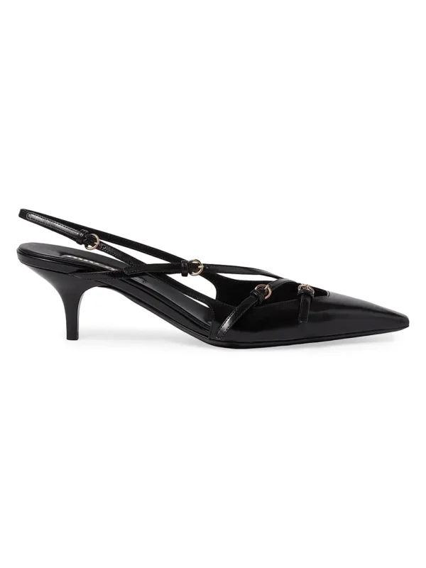 MIU MIU Brushed Slingbacks