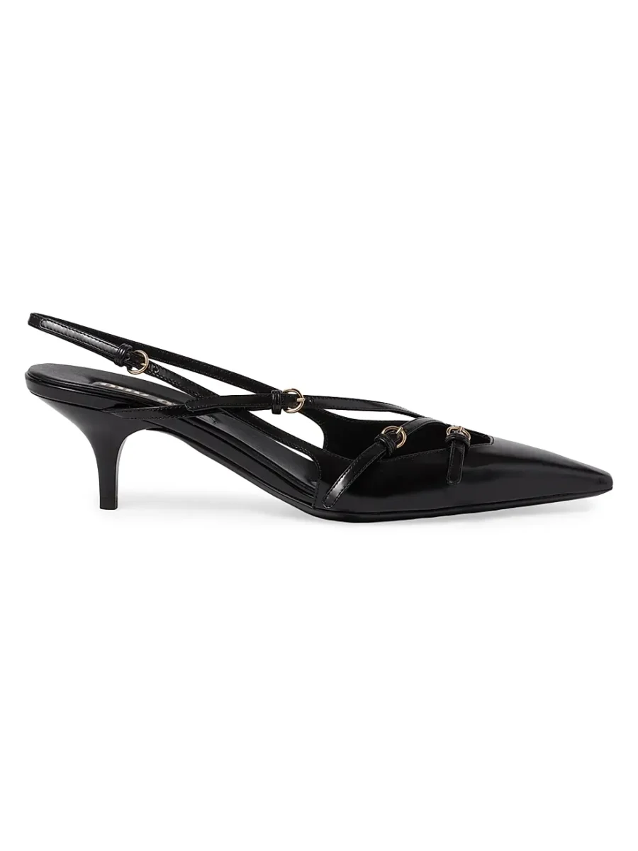 ⁦MIU MIU Brushed Slingbacks⁩ – תמונה ⁦1⁩