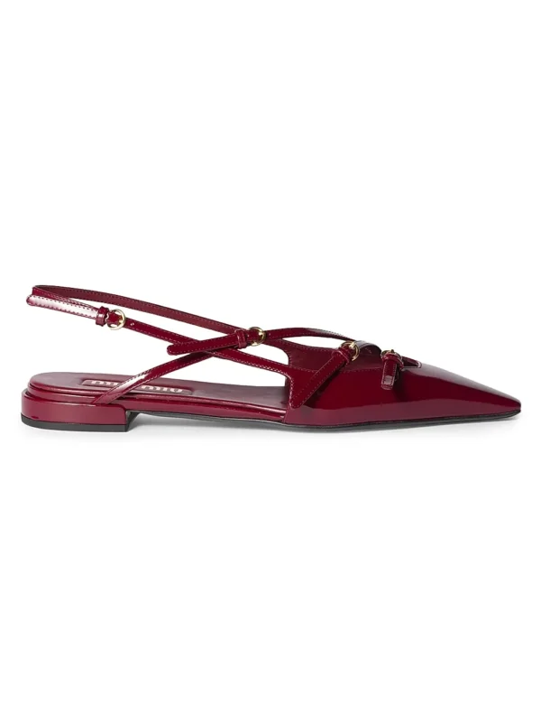 MIU MIU Patent Slingbacks