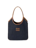 MIU MIU Ivy Denim Shoulder Bag
